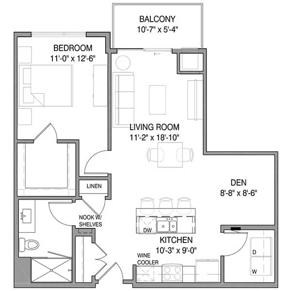 444 Social - Apartment 444-217