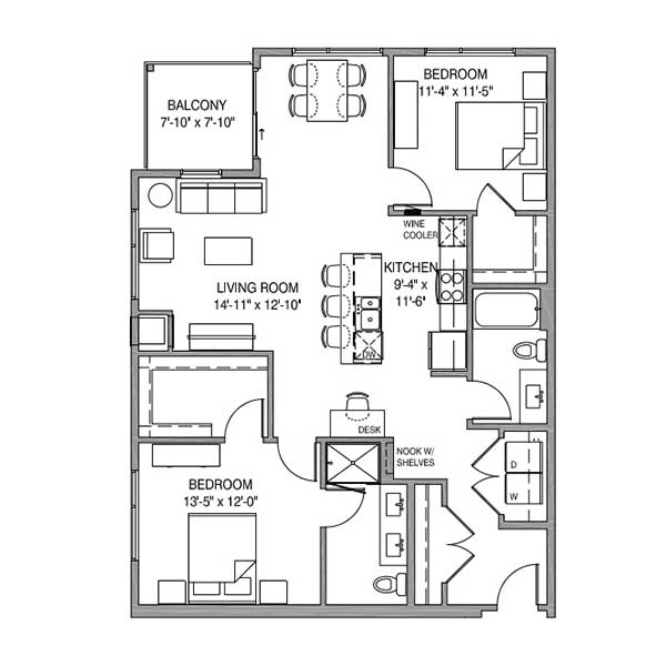 444 Social - Floorplan - Peyton 9