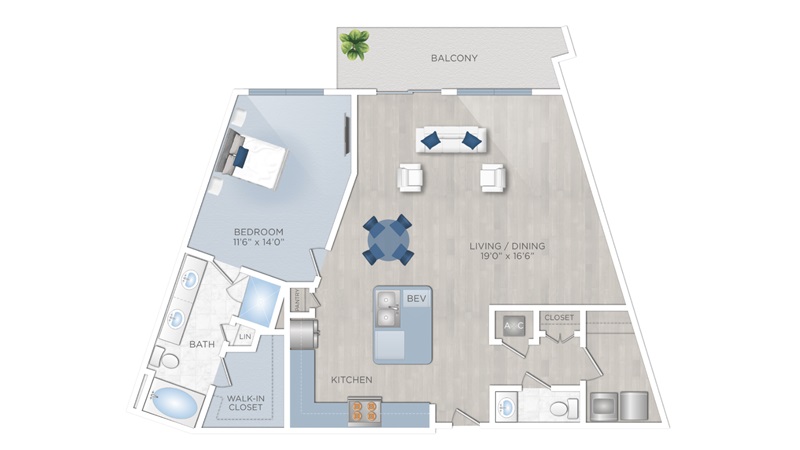 Floor plan layout for The Lakeside