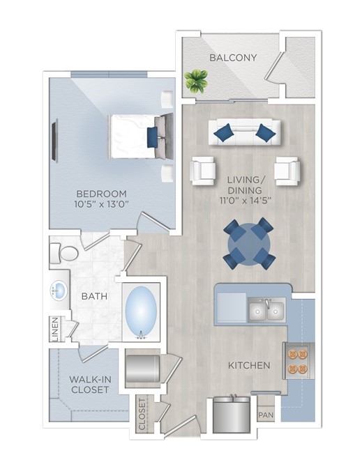 Floor plan layout for The Crescent