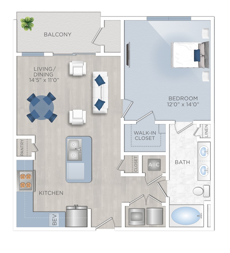 Floor plan layout for The Highcroft