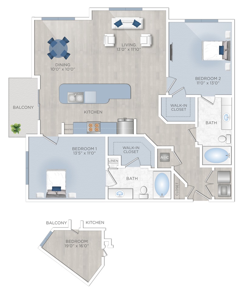 Floor plan layout for The Wellsford