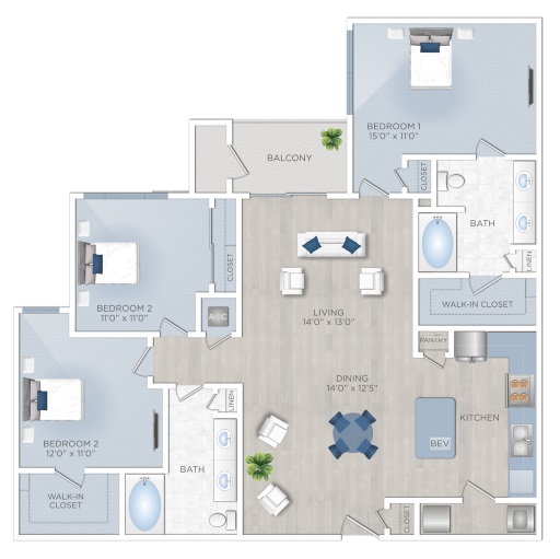 Floor plan layout for The Willowcrest