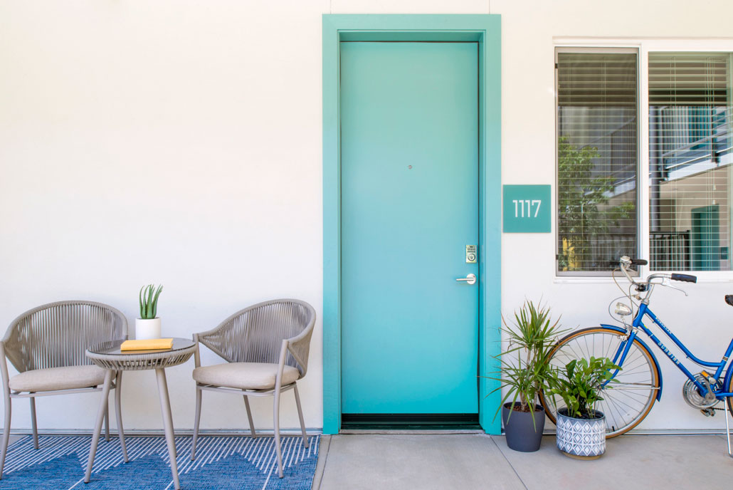 Front Door of Apartment Home at The 89 on Hayden Apartments in Scottsdale, AZ