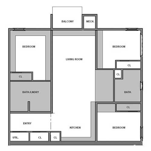 Informative Picture of Three Bedrooms