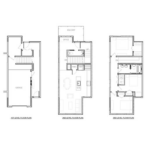 Informative Picture of Three Bedroom Rowhouse