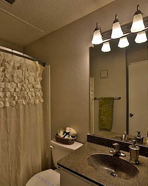 Bathroom with Shower and Tub Combination at Ashton Oaks Apartments