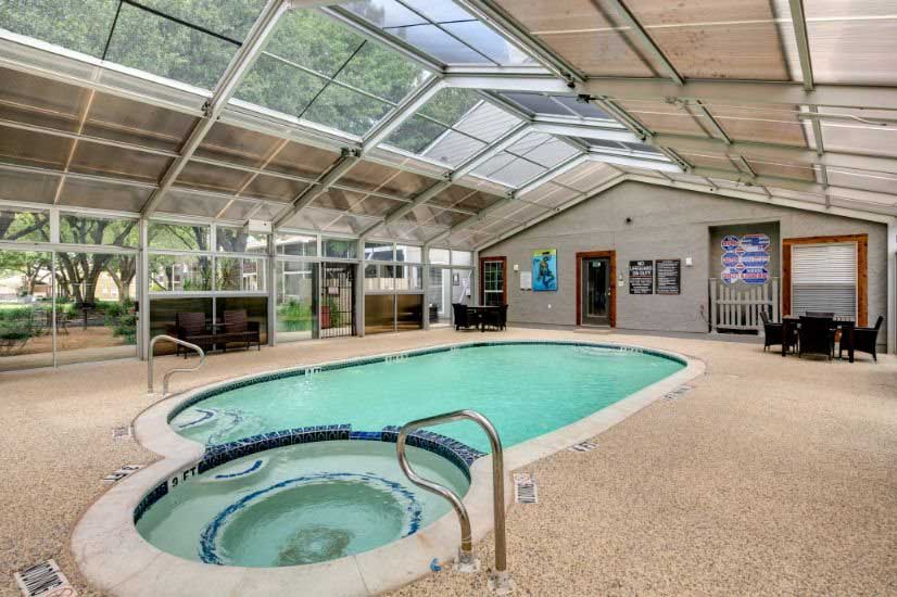 Sparkling Indoor Swimming Pool at Ashton Oaks Apartments