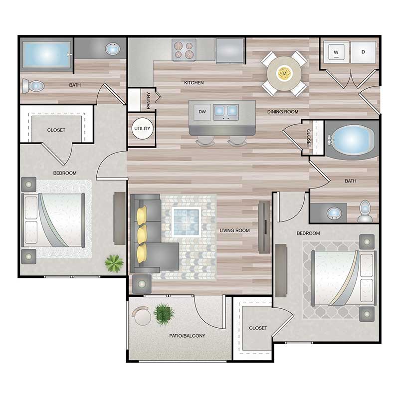 Floor plan layout for Hope
