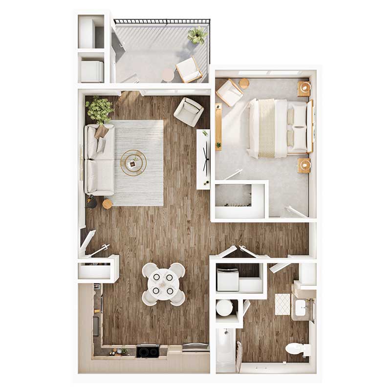 Informative Picture of 1 Bed - 60%