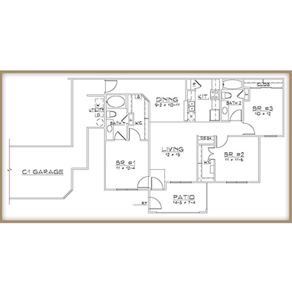 Aventine Apartments - Floorplan - Plan C1