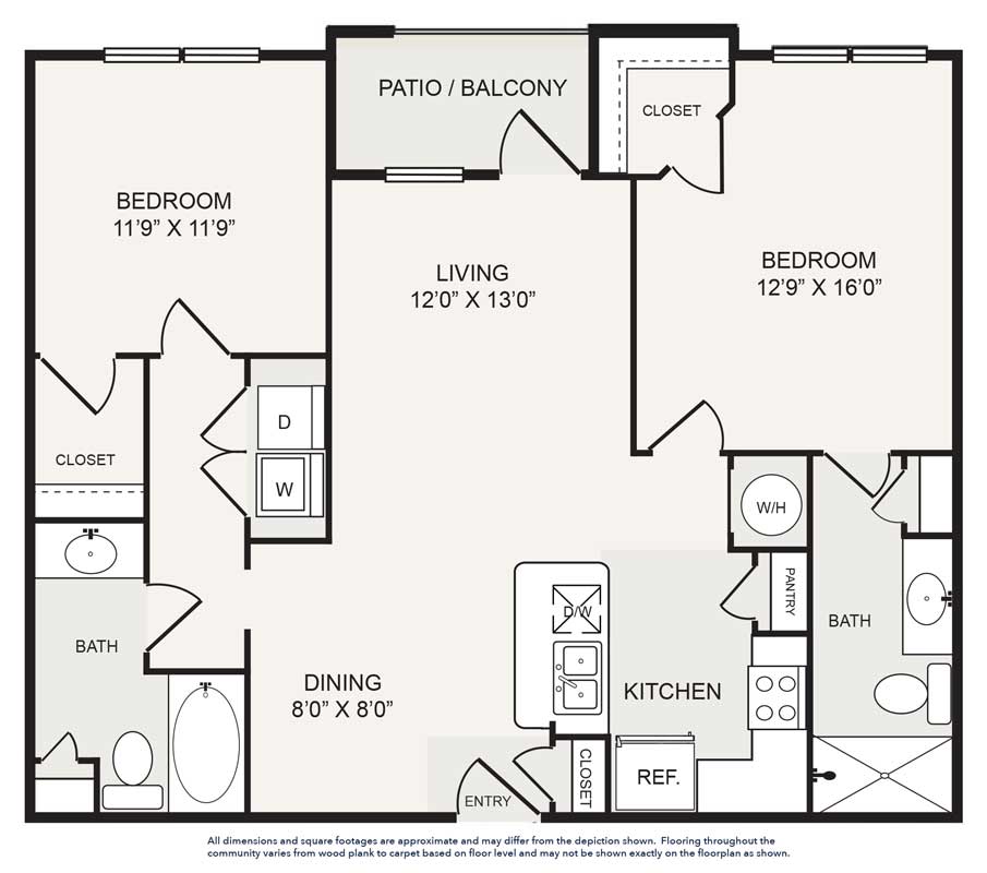 Floor plan layout for B1