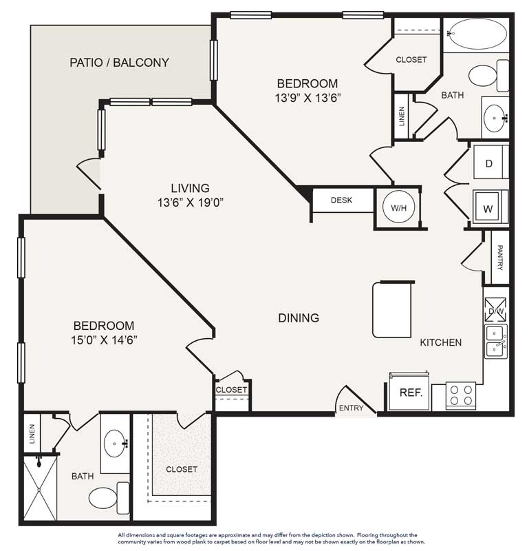 Floor plan layout for B3