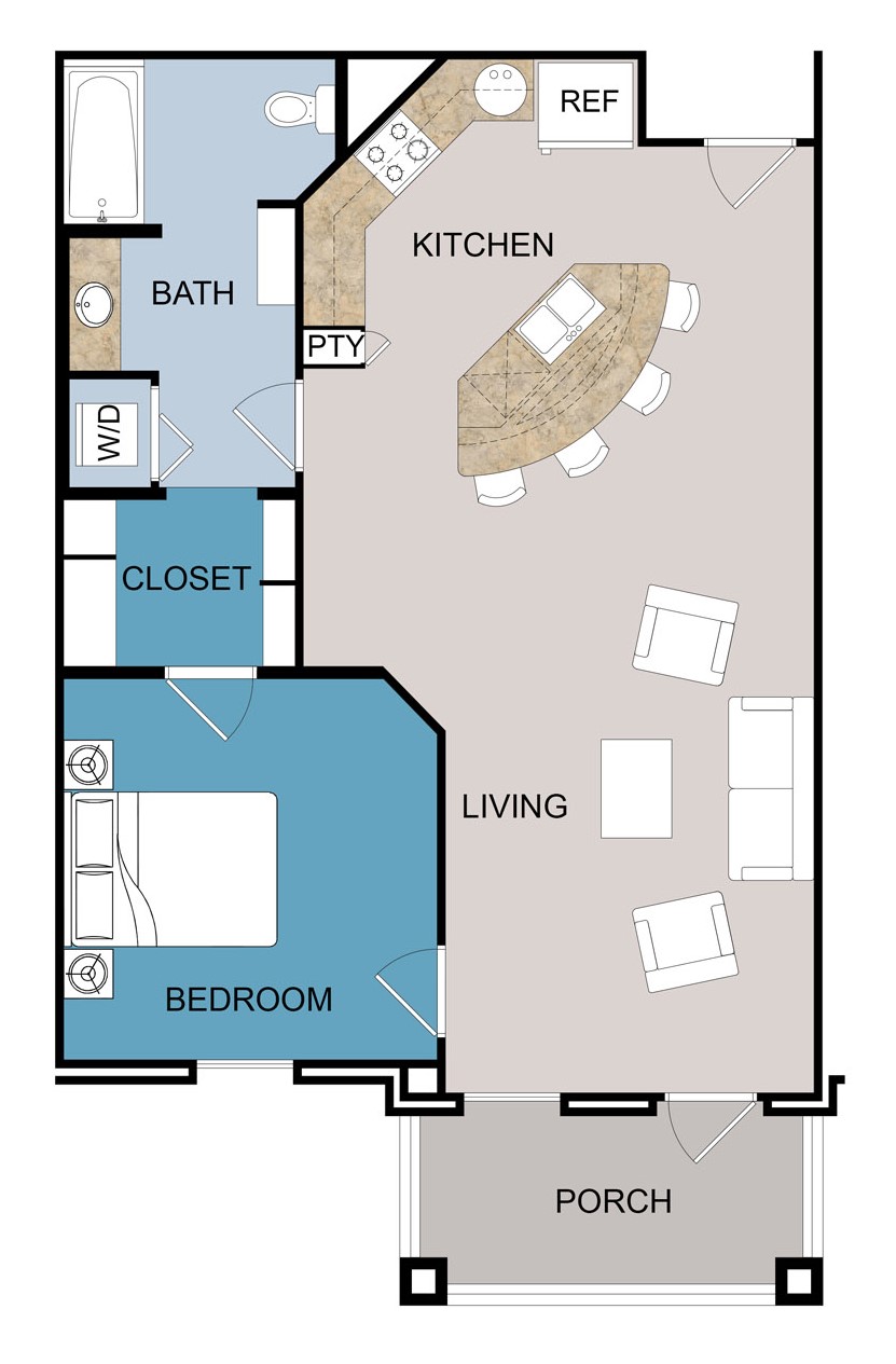 Floor plan layout for A3