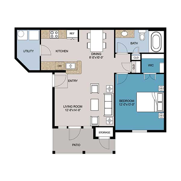 Belle Savanne Luxury Apartment Homes  - Floorplan - B