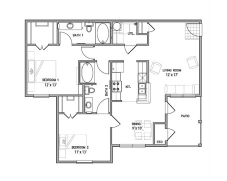 Belle Savanne Luxury Apartment Homes  - Floorplan - C