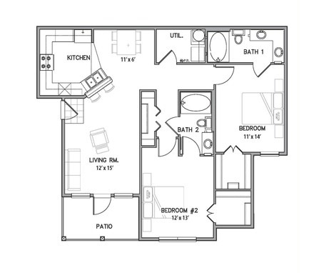 Belle Savanne Luxury Apartment Homes  - Floorplan - D