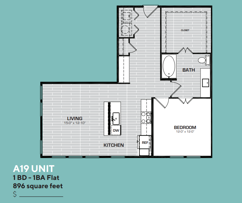 Floor plan layout for A19