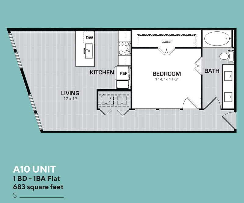 Floor plan layout for A10