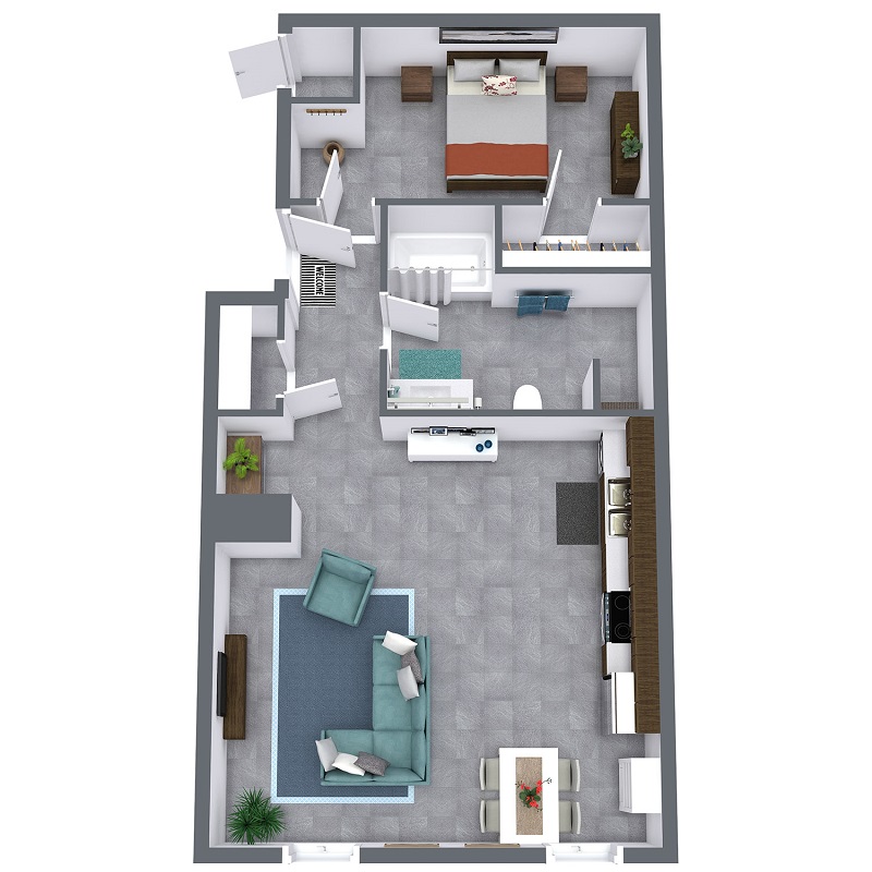 Bluebird Flats - Floorplan - Blueberry Hill