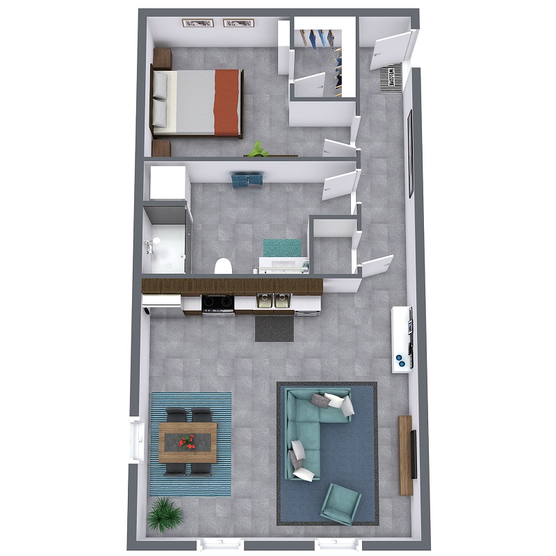 Bluebird Flats - Floorplan - Fate