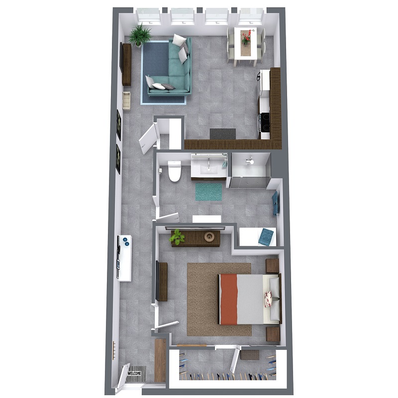 Floor plan layout for Honeybee