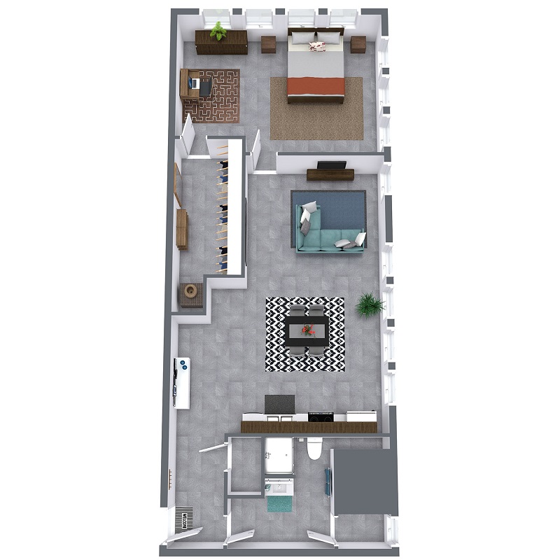 Bluebird Flats - Floorplan - Lemondrop