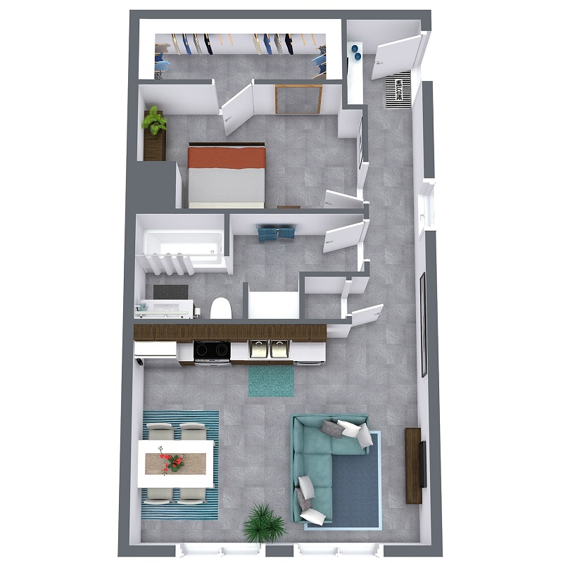 Floor plan layout for Louis