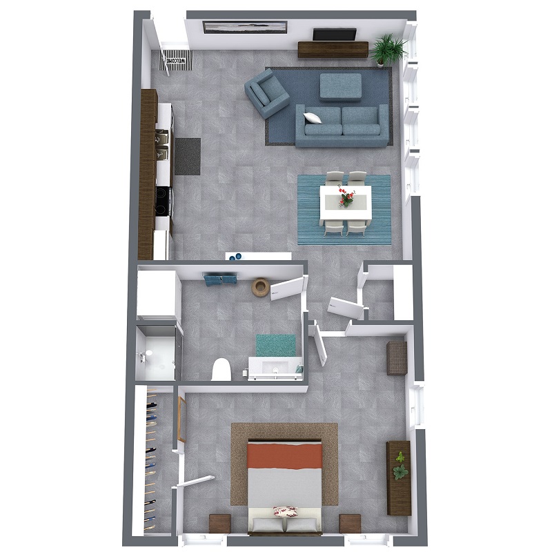 Bluebird Flats - Floorplan - Moon