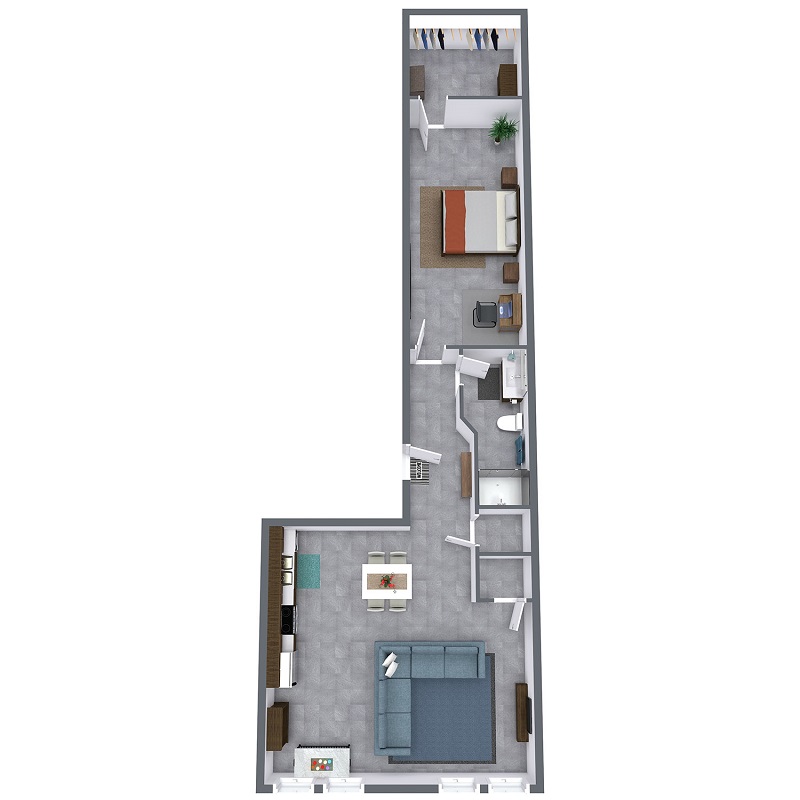 Bluebird Flats - Floorplan - River