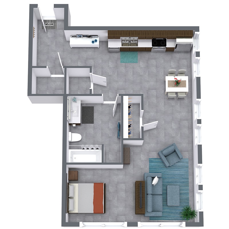 Bluebird Flats - Floorplan - Sunset