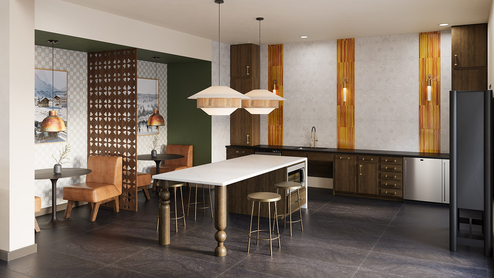 Bradley Ridge Clubhouse Kitchen Interior
