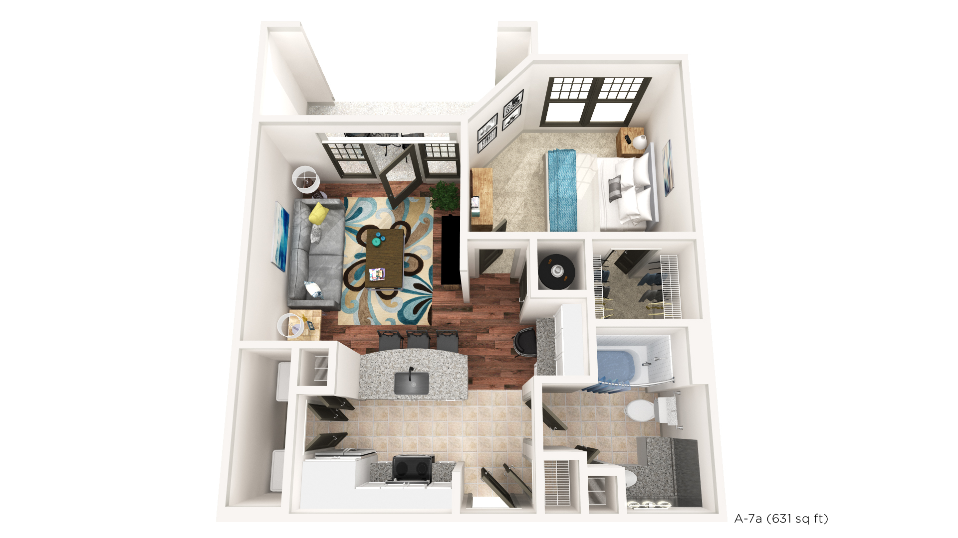 Brookleigh Flats Luxury Apartment Homes - Floorplan - A-7A