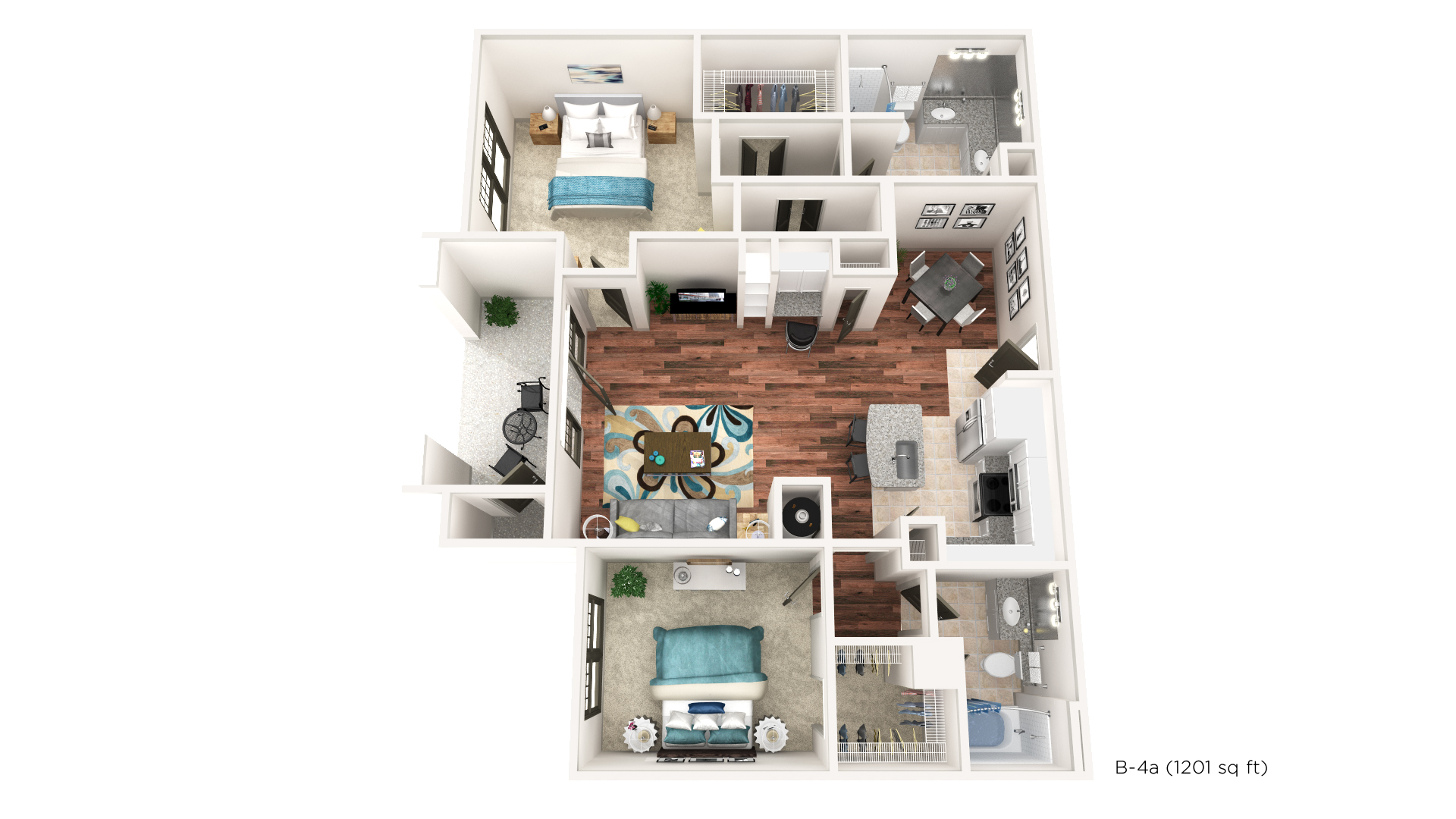 Brookleigh Flats Luxury Apartment Homes - Floorplan - B-4A