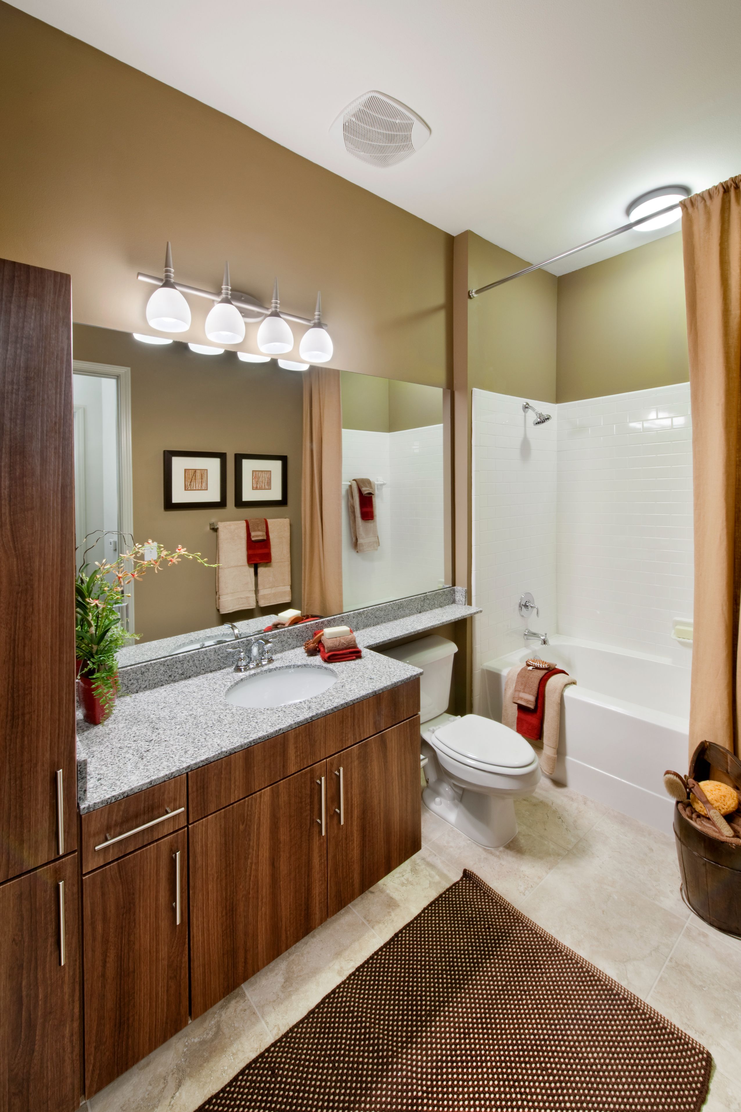 Refined Bathrooms at Brookleigh Flats Apartments in Brookhaven, GA