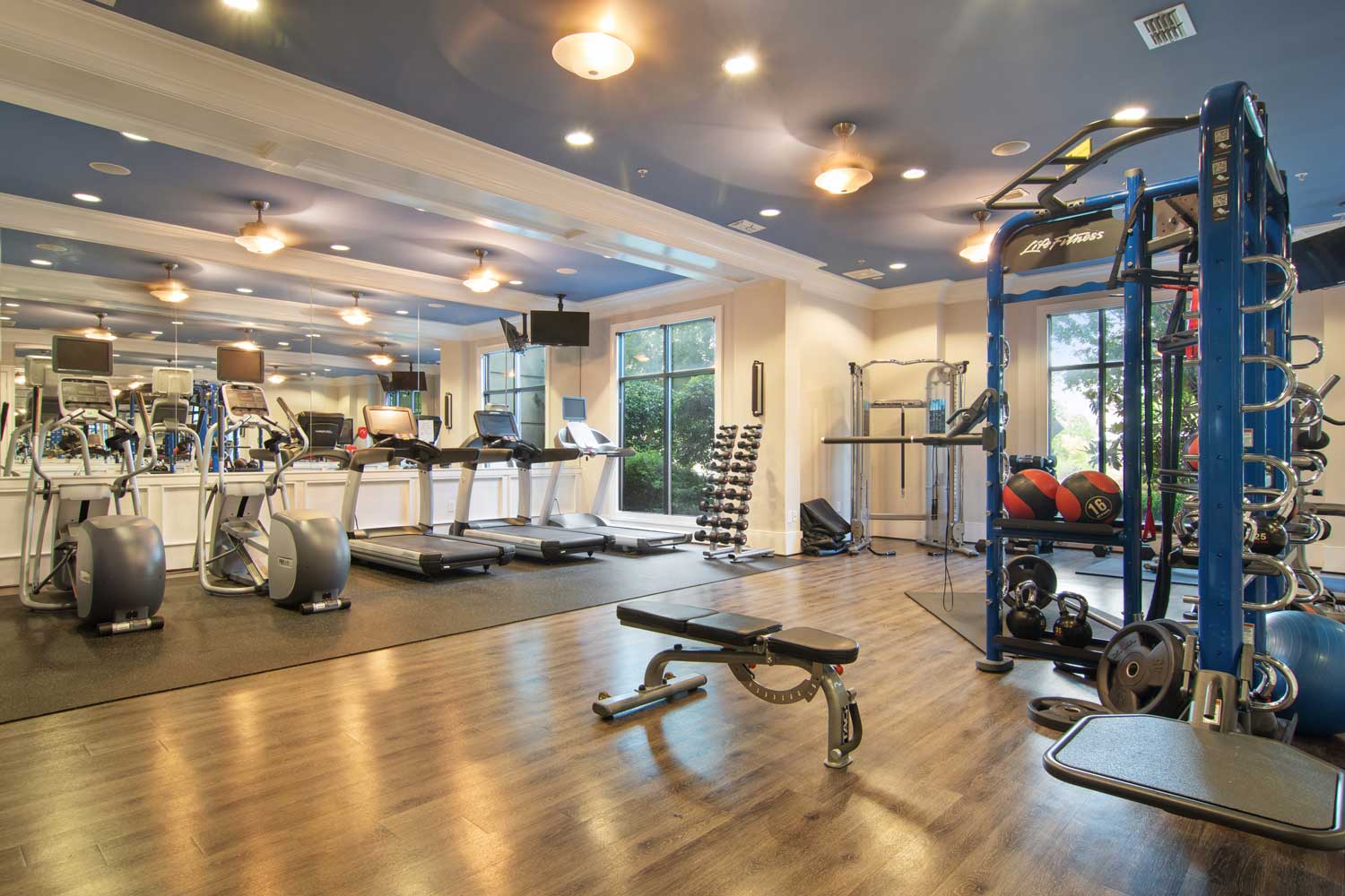 Fitness Center at Brookleigh Flats Apartments in Brookhaven, Georgia