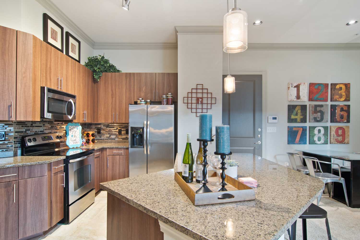 Fully-Equipped Kitchens with Stainless Steel Appliances at Brookleigh Flats