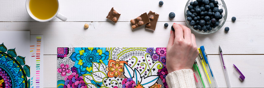 Unwind From the Stress of Your Adult Life with None Other Than Coloring Books Cover Photo