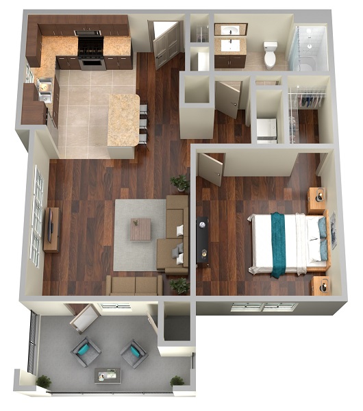 Brookstone Park Apartments - Floorplan - Dogwood