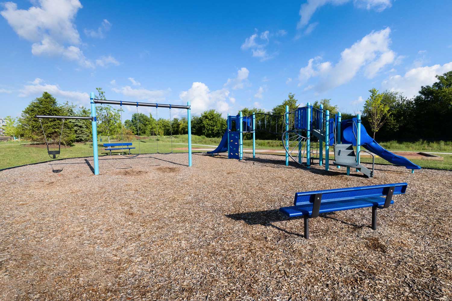 Tot Lot Playground at Buckingham Place Apartments in Des Plaines, Illinois