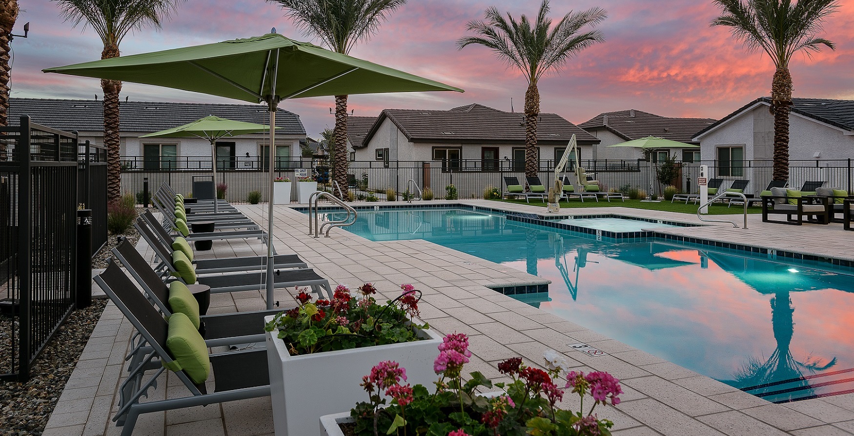 Resort-Style Swimming Pool in the Village at Camelback Park Apartments