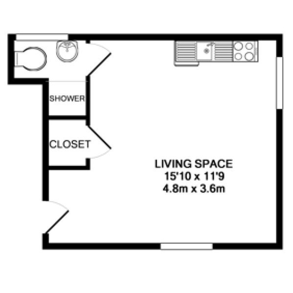 Capitol View Apartments - Floorplan - Studio