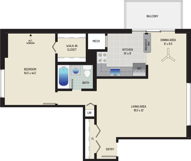 Carrollon Manor Apartments - Apartment 525425-101-A2 -