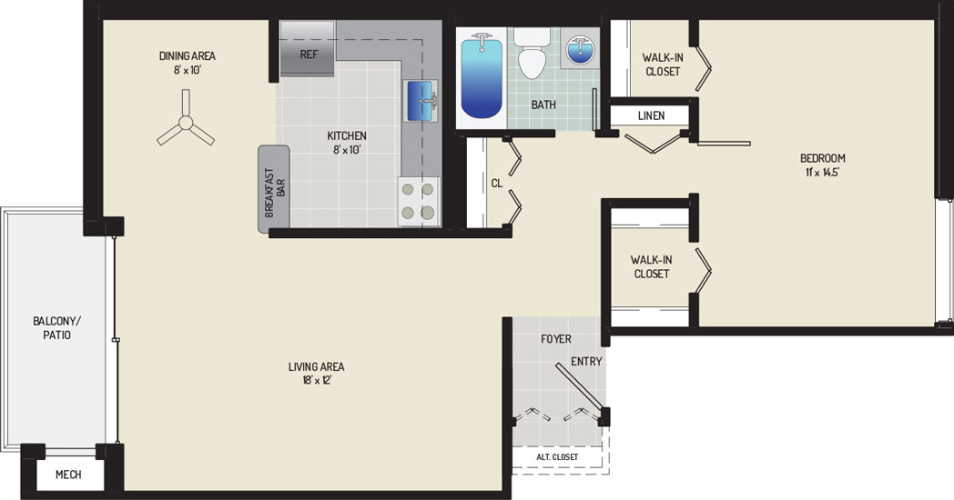 Carrollon Manor Apartments - Apartment 525435-201-B