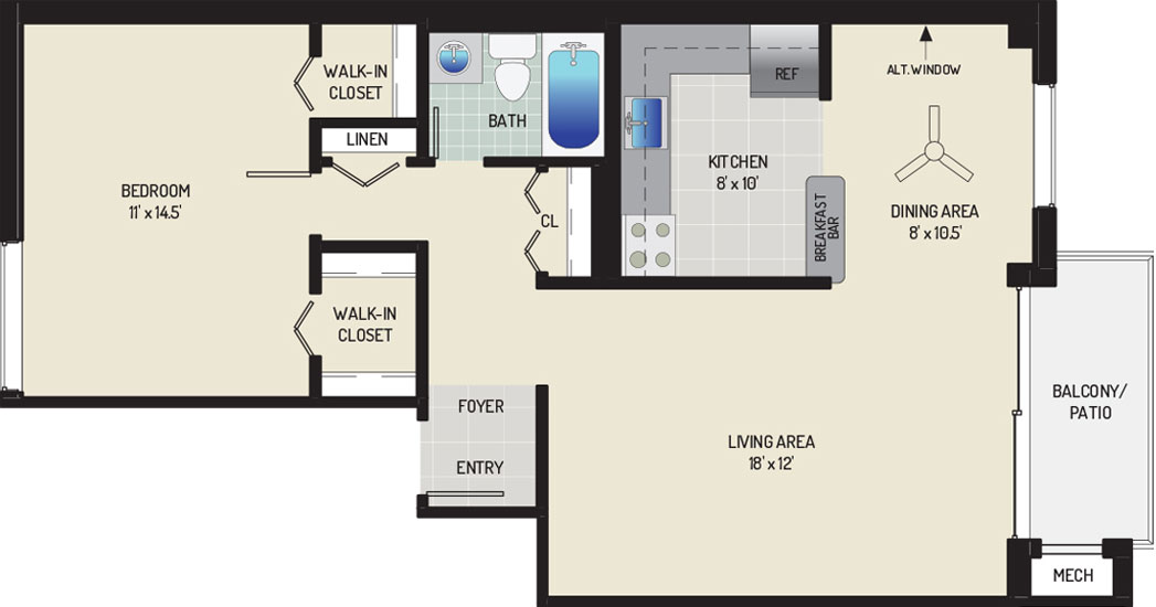 Carrollon Manor Apartments - Apartment 525447-01-C2 -