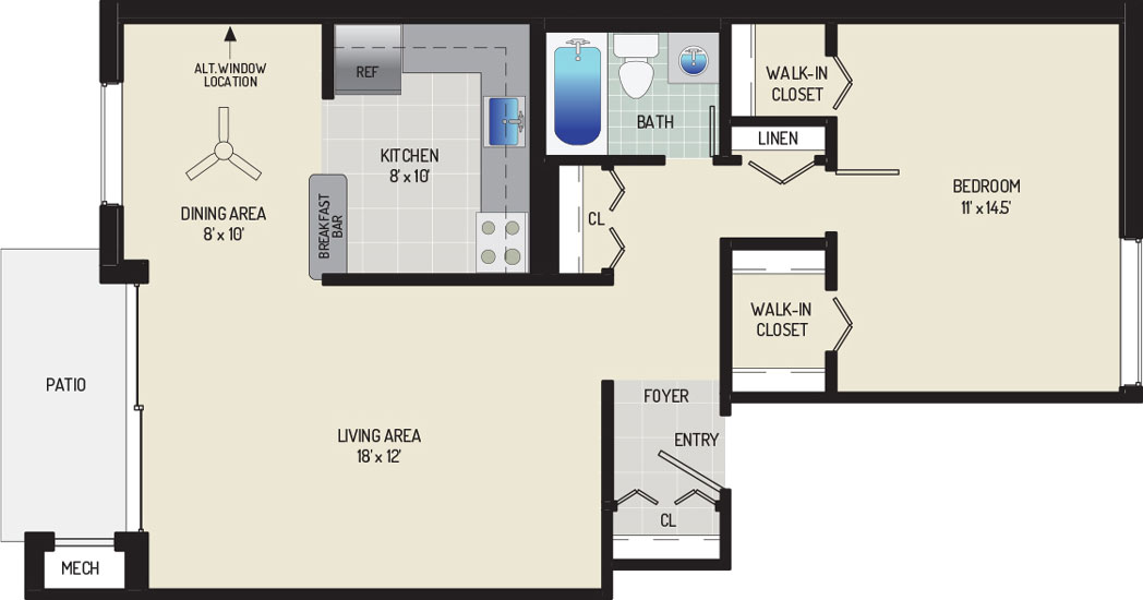 Carrollon Manor Apartments - Apartment 525431-01-D