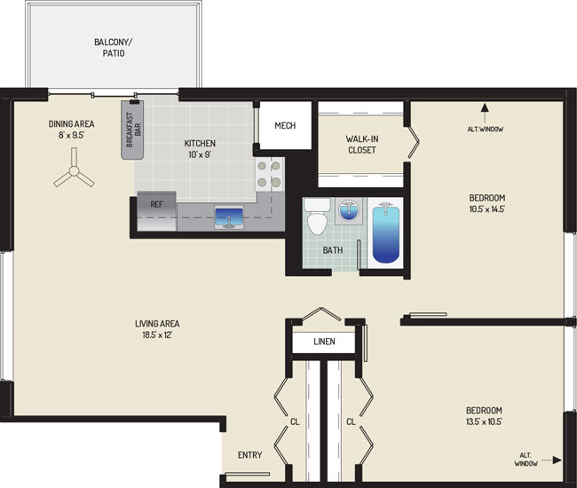 Carrollon Manor Apartments - Apartment 525427-201-G1