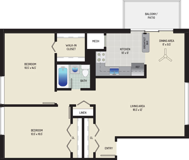 Carrollon Manor Apartments - Apartment 528627-01-G2