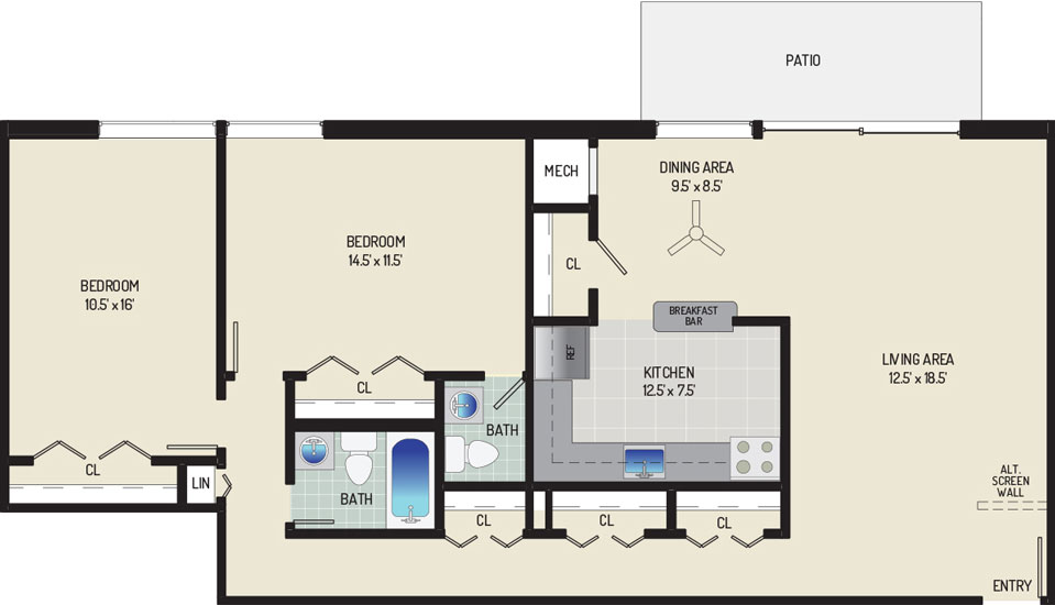 Carrollon Manor Apartments - Apartment 525421-02-J