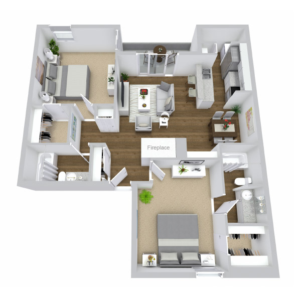 The Carson Apartment Homes - Floorplan - B1